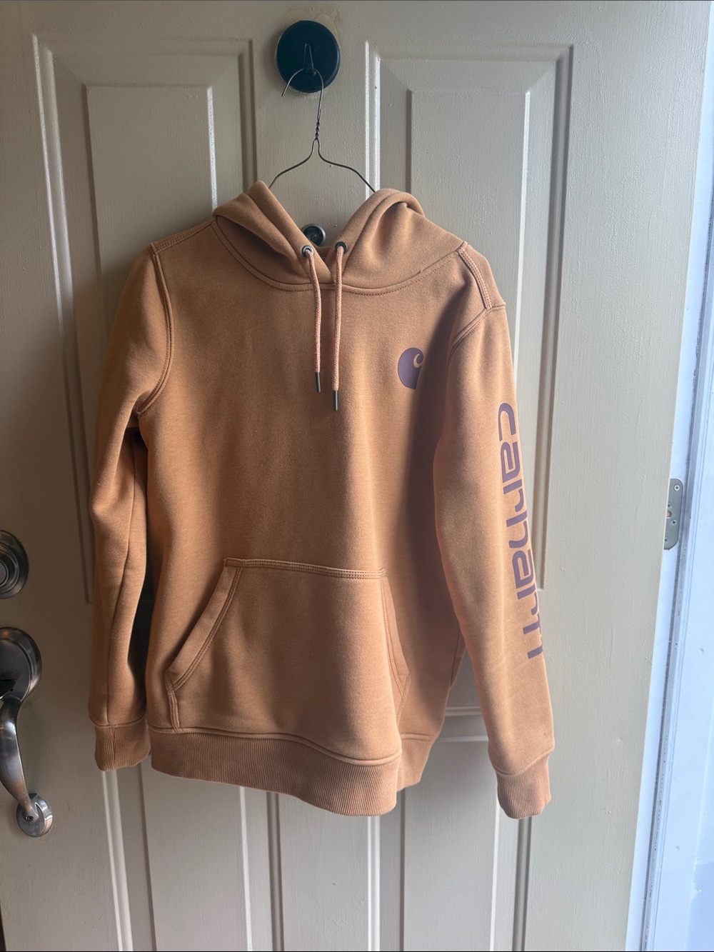 Carhartt Hooded Pullover Sweatshirt in Tan Brown